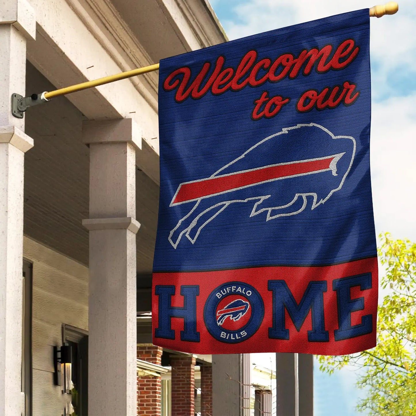 Buffalo Bills | Premium NFL Welcome Home Flag HI – HuddleStyle.com - Image 2