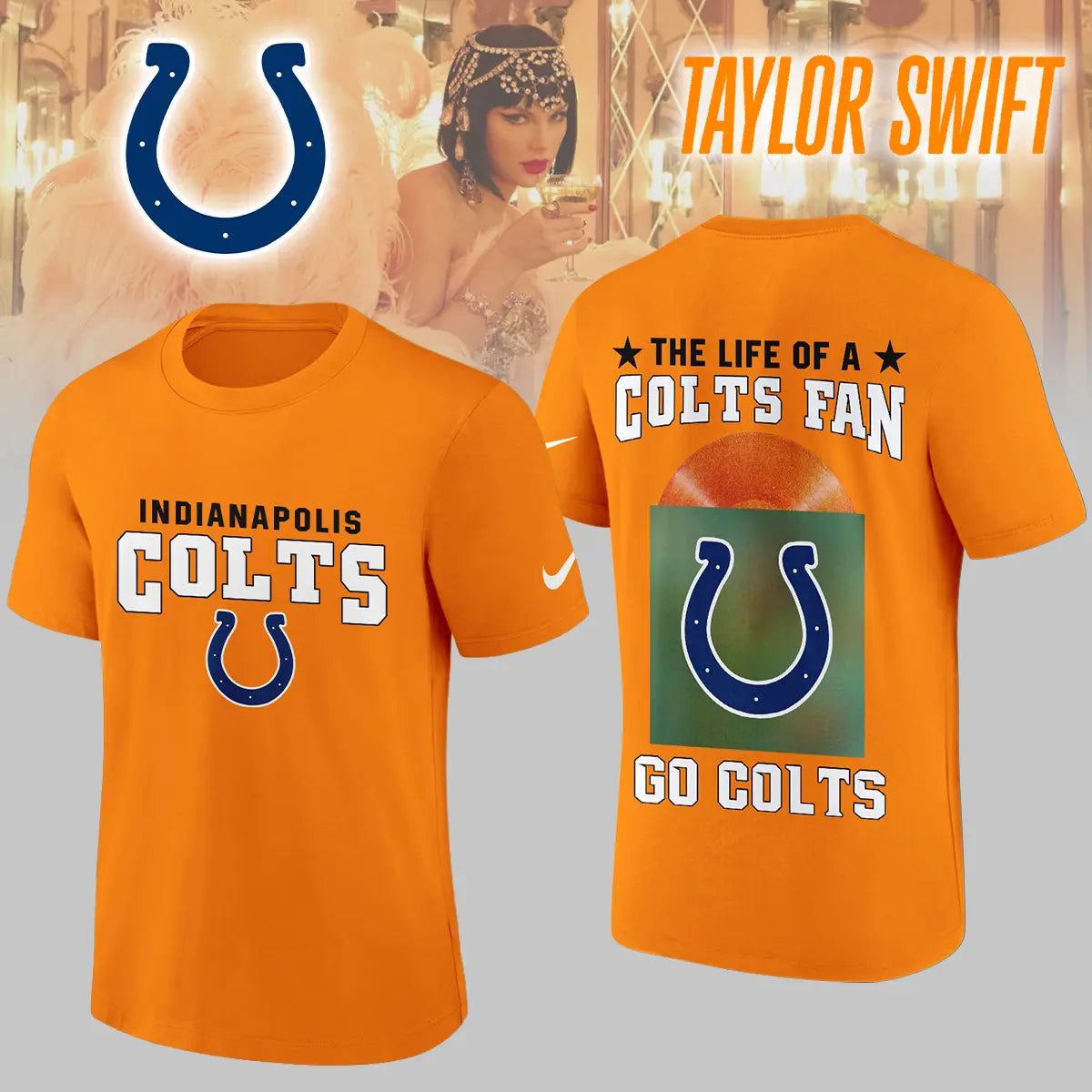 Indianapolis Colts | Premium NFL x Taylor Swift 3D Shirt HI – HuddleStyle.com - Image 6