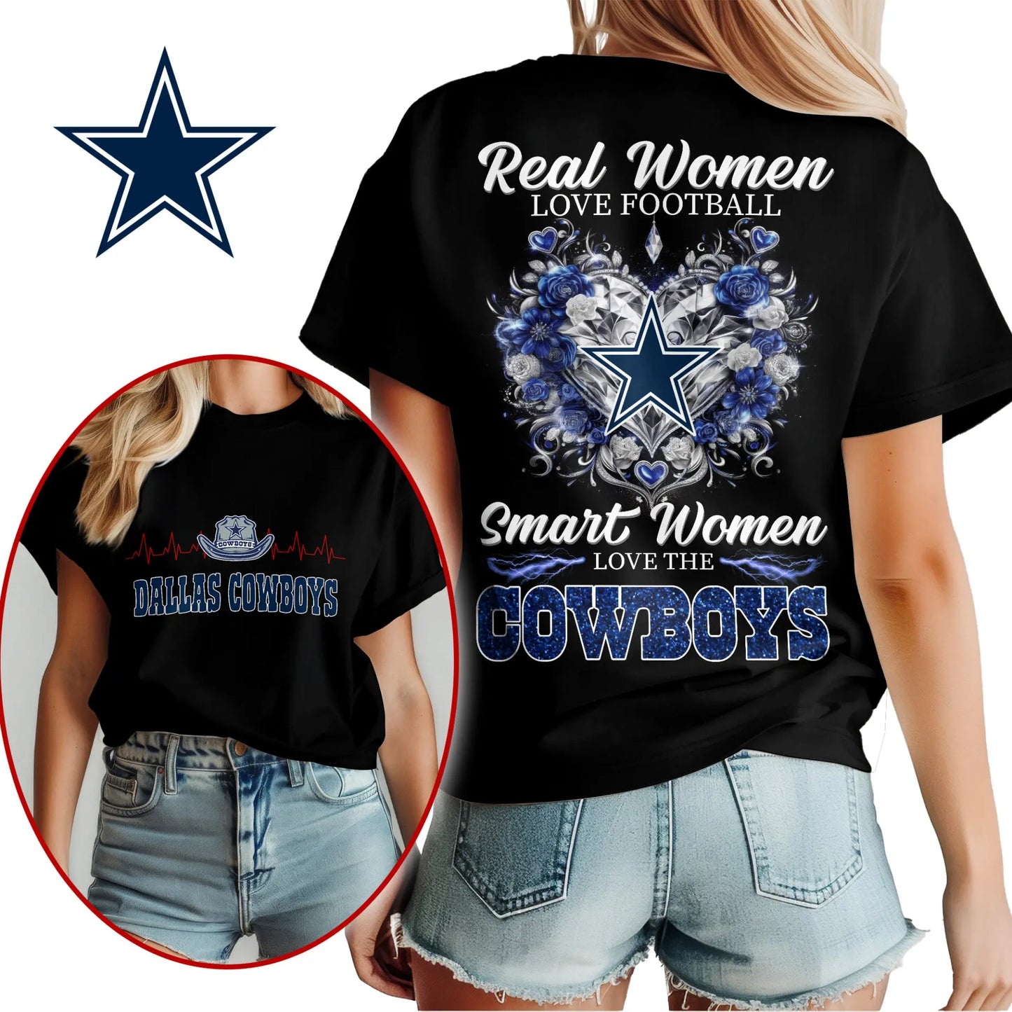 Dallas Cowboys | Premium NFL Real Women Love Football NY – HuddleStyle.com - Image 3