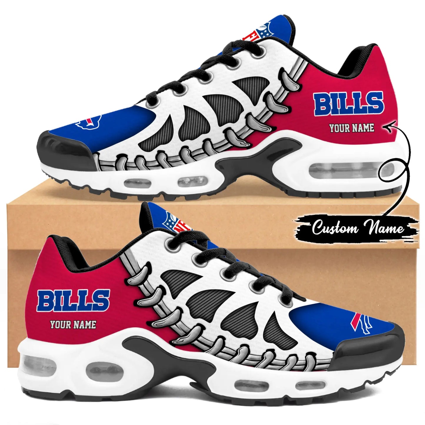 Buffalo Bills | Premium NFL Custom Air Max Shoes for Fans NY – HuddleStyle.com - Image 4
