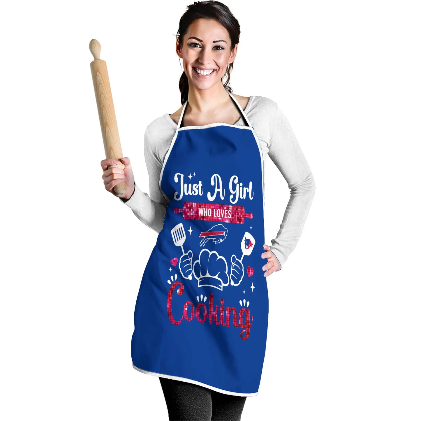 Buffalo Bills | Premium NFL Cooking Queen Apron NY – HuddleStyle.com - Image 2