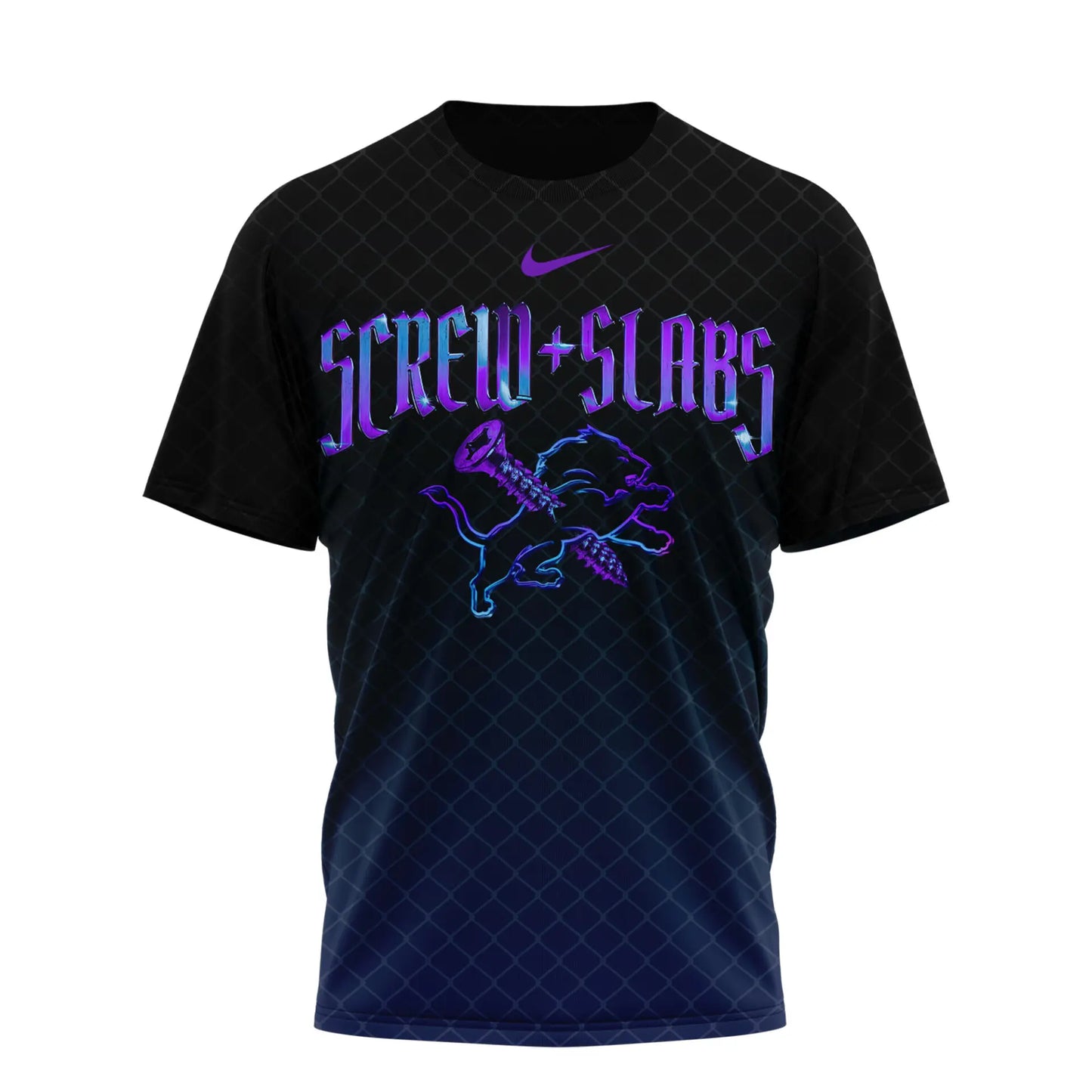 Detroit lions | Premium NFL x DJ Screw 3D Shirt NY – HuddleStyle.com - Image 3