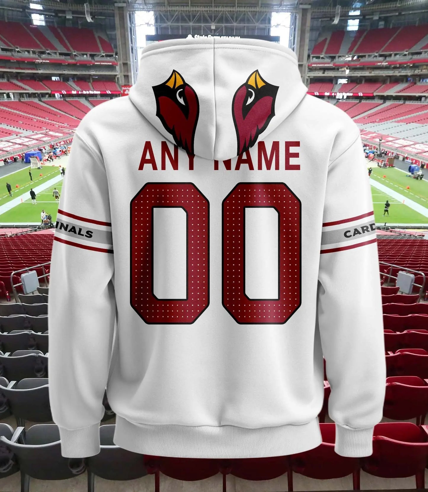 Arizona Cardinals | Hoodie Style Jersey Custom Name And Number – HuddleStyle.com - Image 3