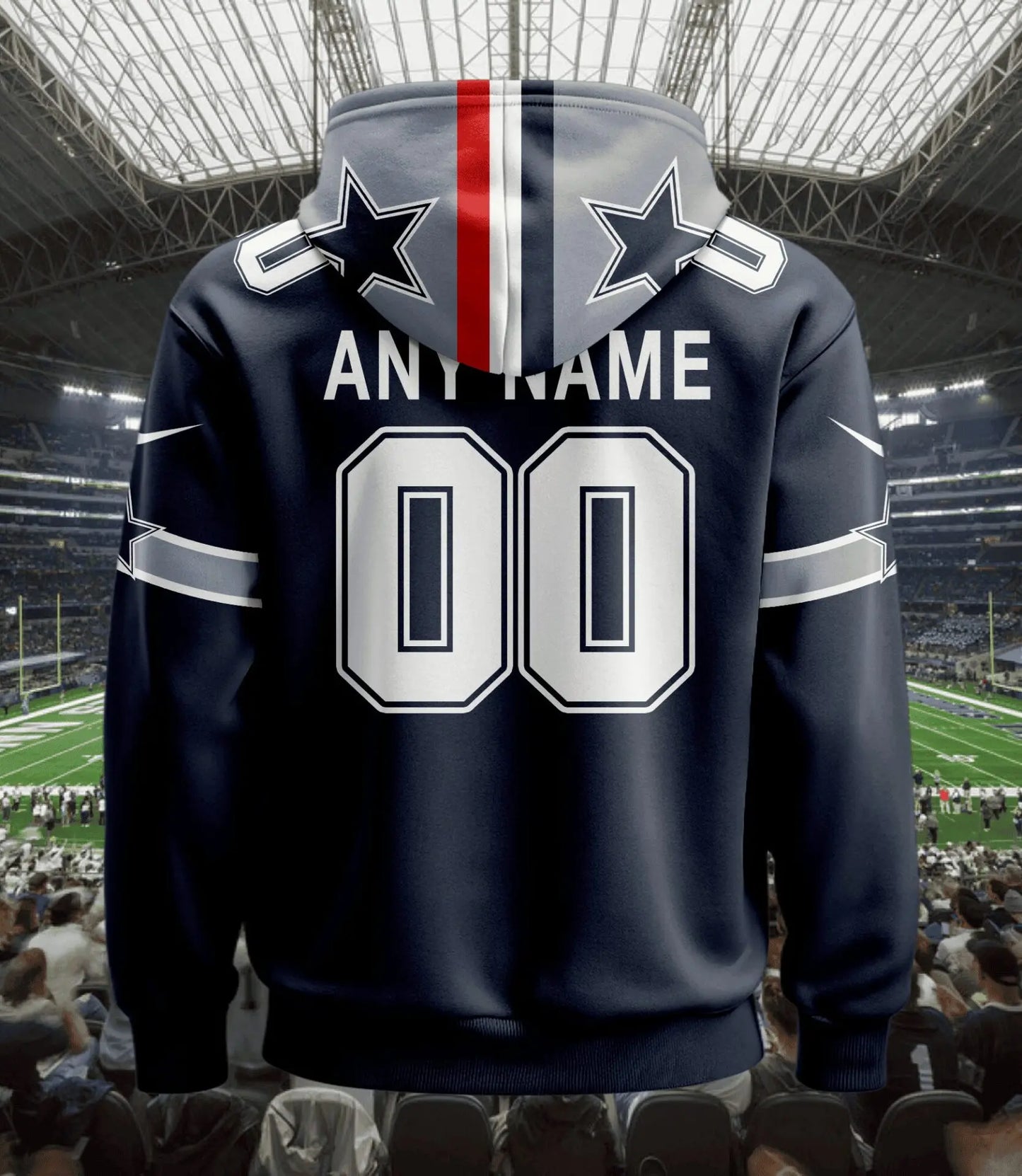 Dallas Cowboys | Hoodie Style Jersey Custom Name And Number – HuddleStyle.com - Image 3