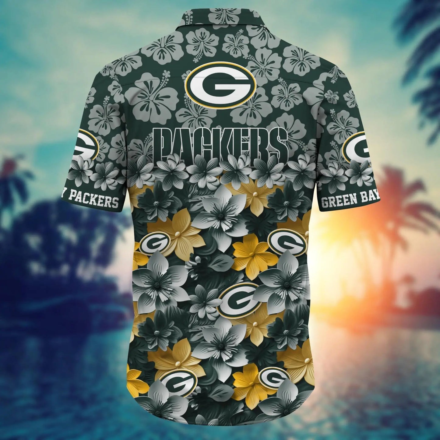 Green Bay Packers | Hawaii Shirt For Fans, Summer Football Shirts – HuddleStyle.com - Image 3