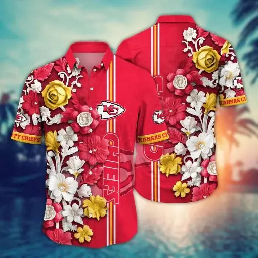 Kansas City Chiefs | Hawaii Shirt For Fans, Summer Football Shirts – HuddleStyle.com - Image 3