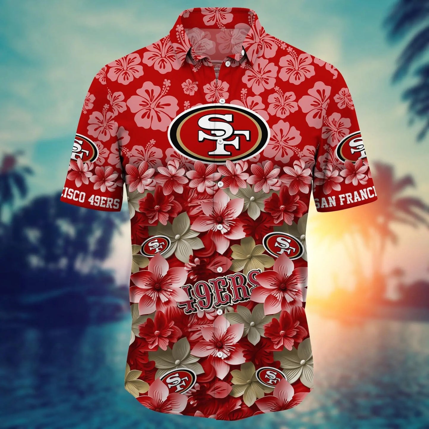 San Francisco 49ers | Hawaii Shirt For Fans, Summer Football Shirts – HuddleStyle.com - Image 3