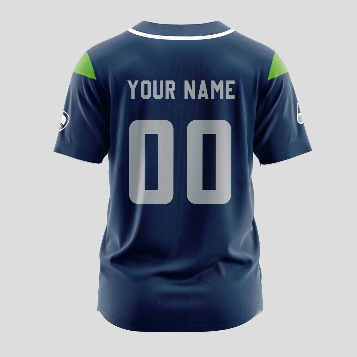 Seattle Seahawks | Classic Baseball Jersey – Customize Your Name & Number, Your Style! – HuddleStyle.com - Image 3
