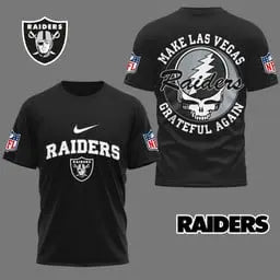 Las Vegas Raiders | Premium Grateful Game Day 3D Shirt NY – HuddleStyle.com - Image 3