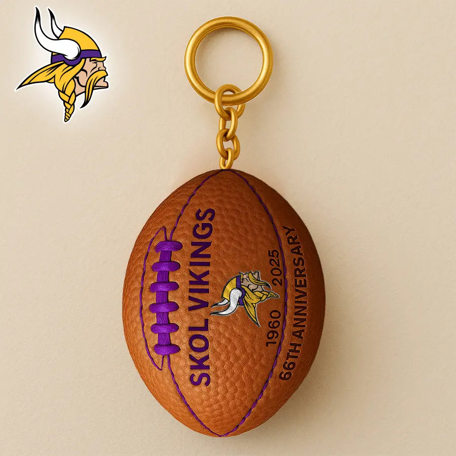 Minnesota Vikings | Premium NFL Anniversary Keychain – HuddleStyle.com - Image 3