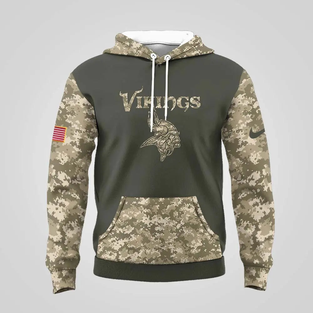Minnesota Vikings | Premium NFL Salute to Service Hoodie MM – HuddleStyle.com - Image 3