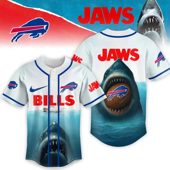 Buffalo Bills | Premium NFL x Jaws Jersey HI – HuddleStyle.com - Main