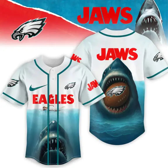 Philadelphia Eagles | Premium NFL x Jaws Jersey HI – HuddleStyle.com - Image 3