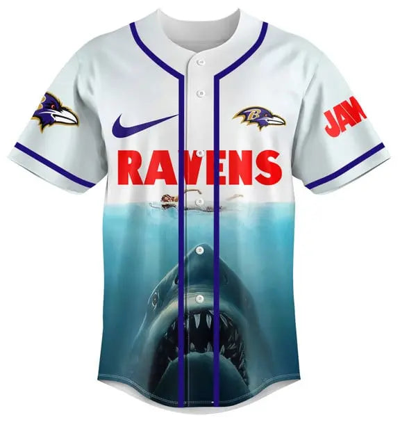 Baltimore Ravens | Premium NFL x Jaws Jersey HI – HuddleStyle.com - Main