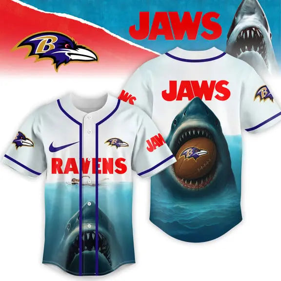 Baltimore Ravens | Premium NFL x Jaws Jersey HI – HuddleStyle.com - Main