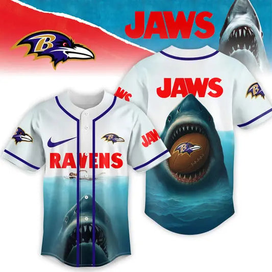 Baltimore Ravens | Premium NFL x Jaws Jersey HI – HuddleStyle.com - Main