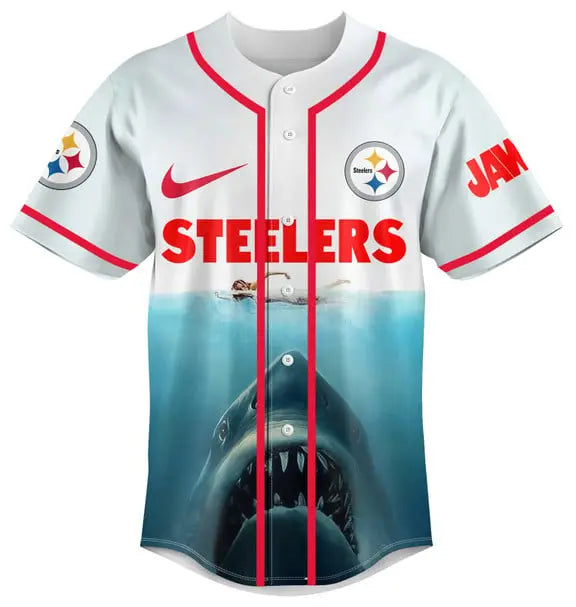 Pittsburgh Steelers | Premium NFL x Jaws Jersey HI – HuddleStyle.com - Image 2