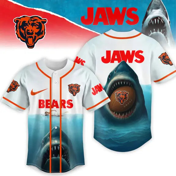 Chicago Bears | Premium NFL x Jaws Jersey HI – HuddleStyle.com - Main