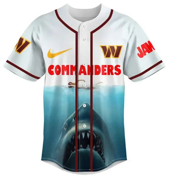 Washington Commanders | Premium NFL x Jaws Jersey HI – HuddleStyle.com - Main