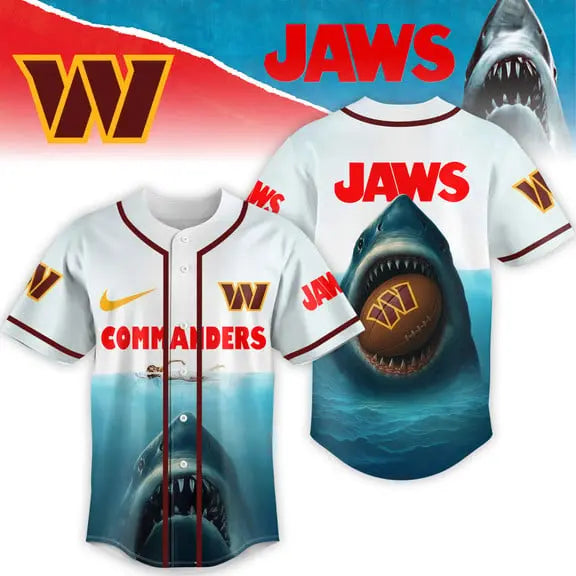 Washington Commanders | Premium NFL x Jaws Jersey HI – HuddleStyle.com - Image 3