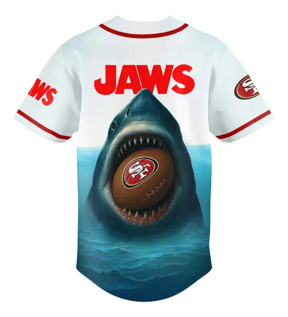 San Francisco 49ers | Premium NFL x Jaws Jersey HI – HuddleStyle.com - Image 3