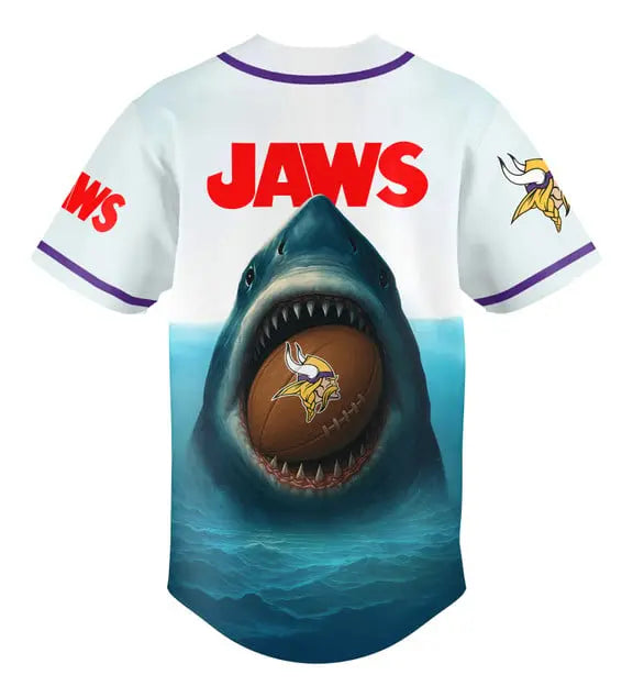Minnesota Vikings | Premium NFL x Jaws Jersey HI – HuddleStyle.com - Image 2