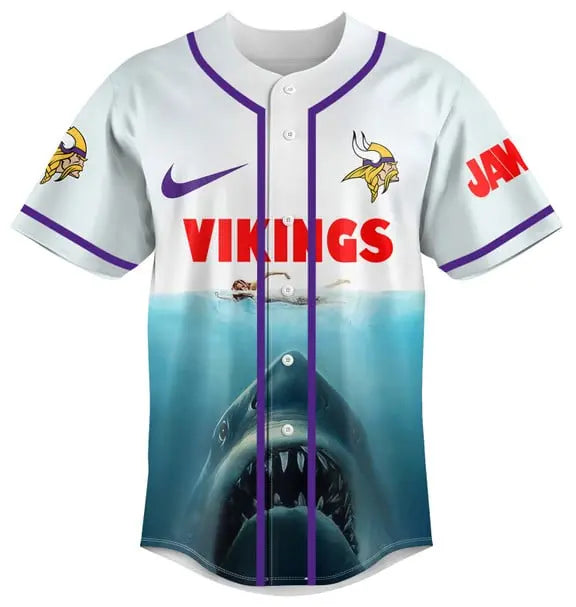 Minnesota Vikings | Premium NFL x Jaws Jersey HI – HuddleStyle.com - Image 3