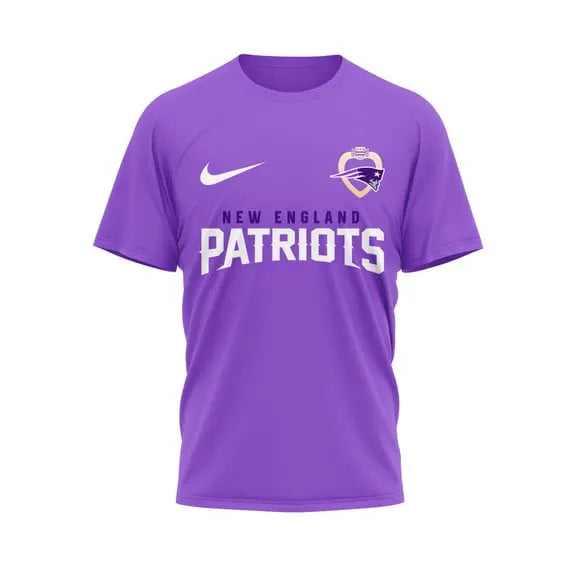 New England Patriots | Premium National Purple Heart Day 3D Shirt HI – HuddleStyle.com - Image 2
