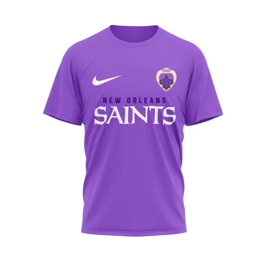 New Orleans Saints | Premium National Purple Heart Day 3D Shirt HI – HuddleStyle.com - Main