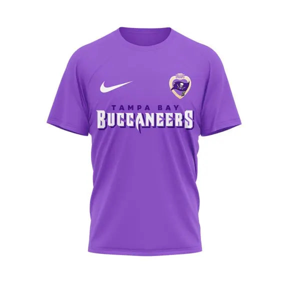 Tampa Bay Buccaneers | Premium National Purple Heart Day 3D Shirt HI – HuddleStyle.com - Main