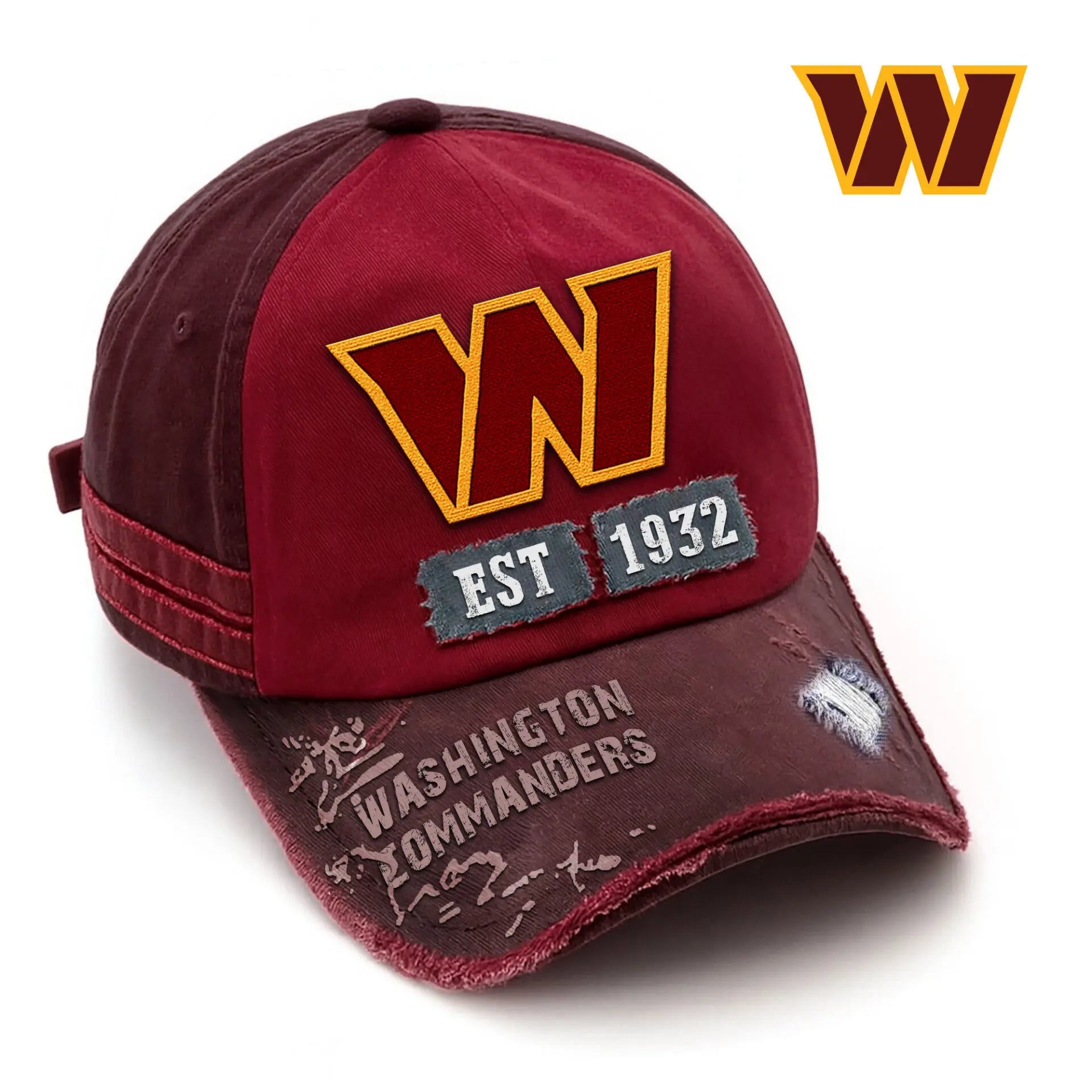 Washington Commanders | Premium NFL Legacy Classic Cap TD – HuddleStyle.com - Main