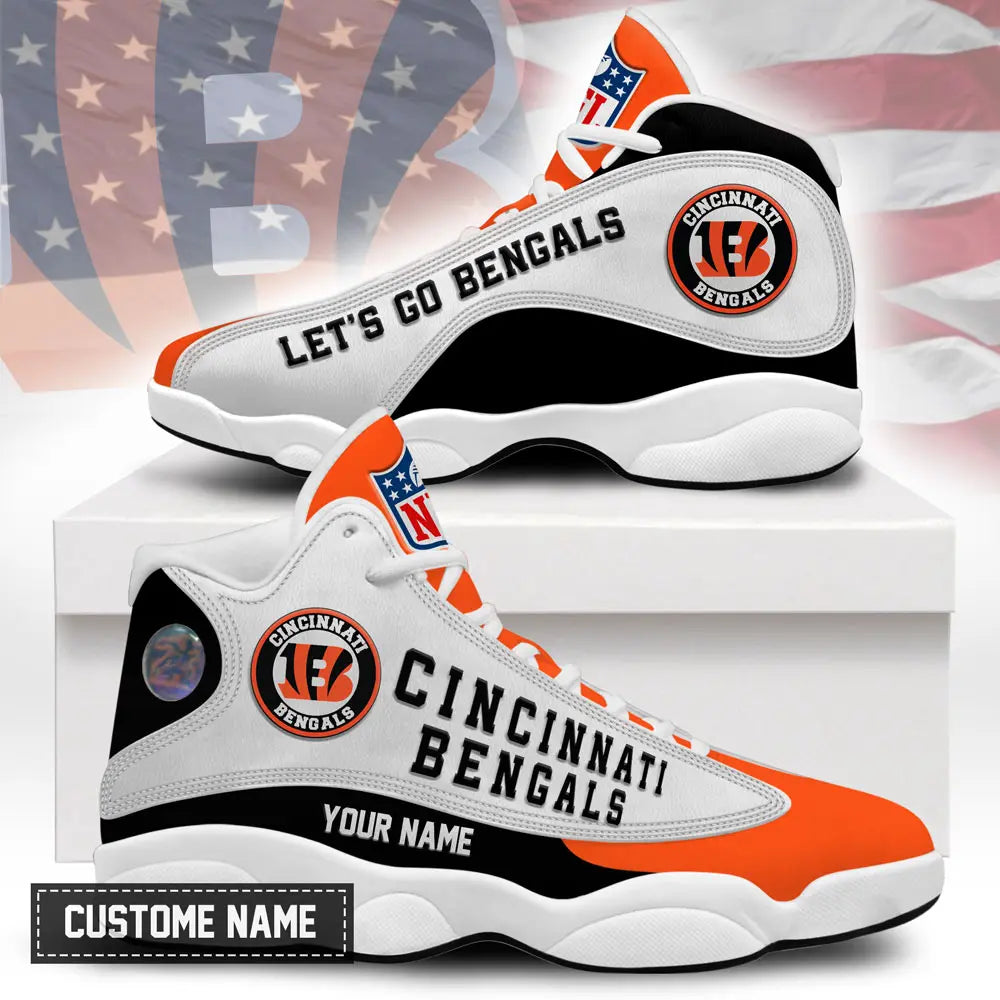 Cincinnati Bengals | Premium NFL Game Day Air Jordan 13 TD – HuddleStyle.com - Main