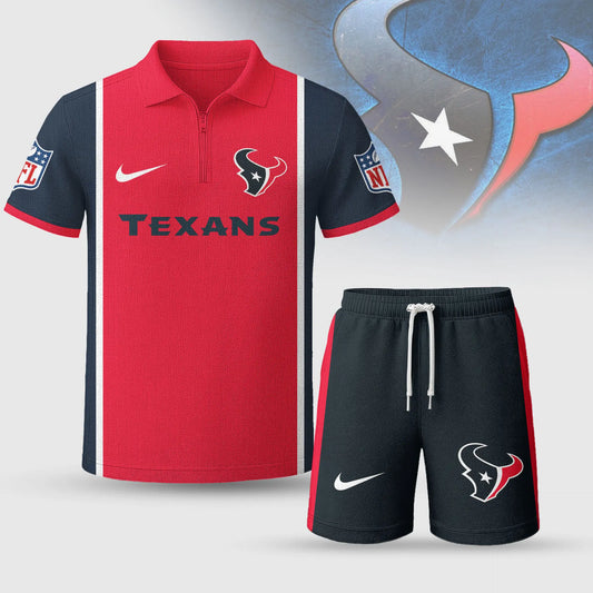Houston Texans | Premium NFL Combo Polo And Shorts TD – HuddleStyle.com - Main