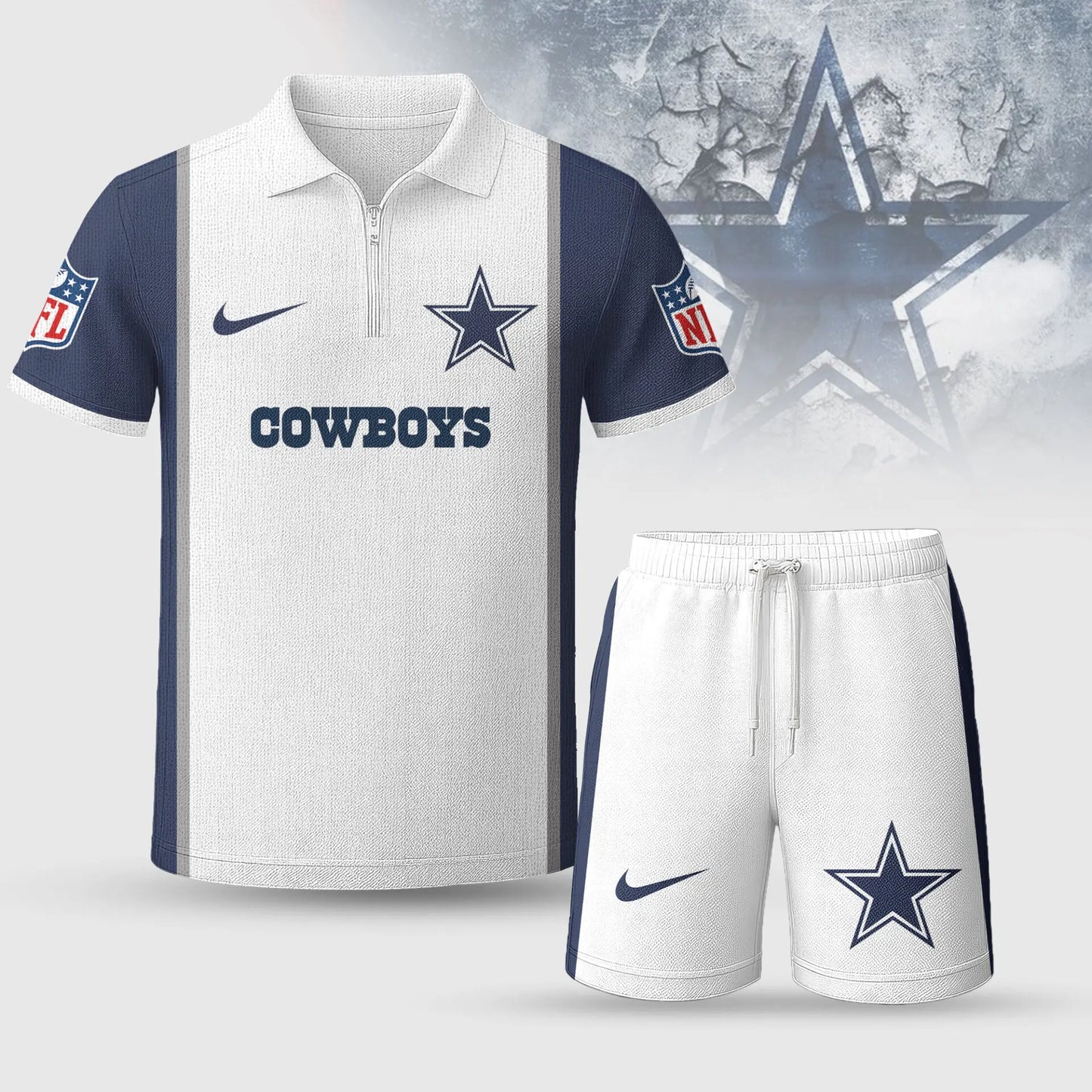 Dallas Cowboys | Premium NFL Combo Polo And Shorts TD – HuddleStyle.com - Image 2