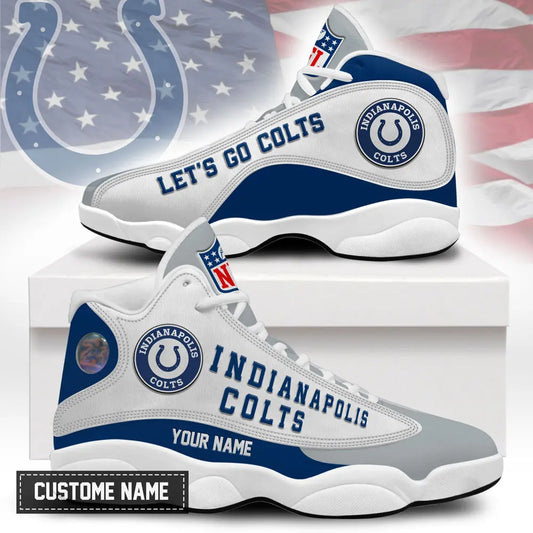 Indianapolis Colts | Premium NFL Game Day Air Jordan 13 TD – HuddleStyle.com - Main