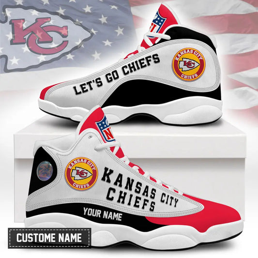 Kansas City Chiefs | Premium NFL Game Day Air Jordan 13 TD – HuddleStyle.com - Main