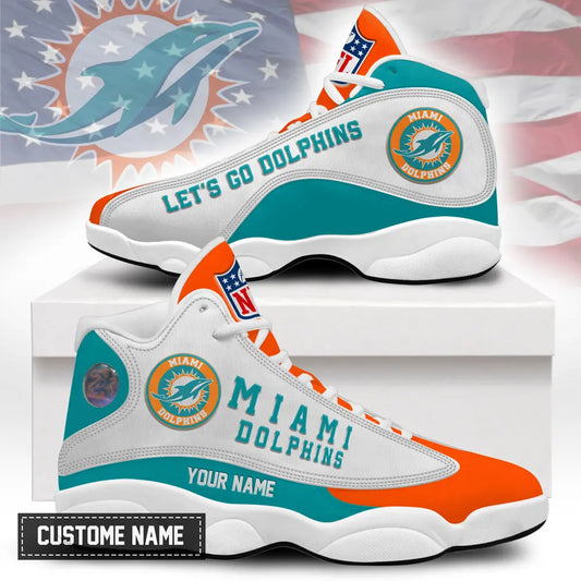 Miami Dolphins | Premium NFL Game Day Air Jordan 13 TD – HuddleStyle.com - Main