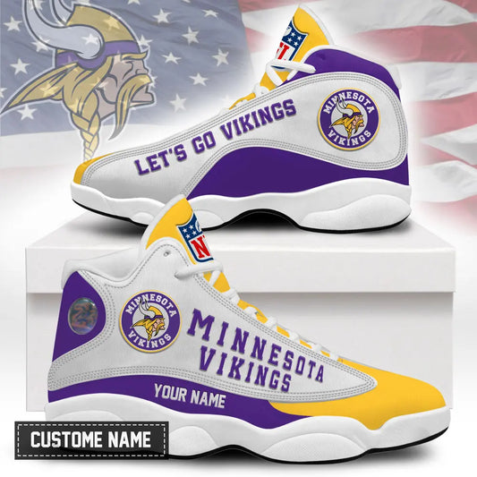 Minnesota Vikings | Premium NFL Game Day Air Jordan 13 TD – HuddleStyle.com - Main