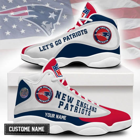 New England Patriots | Premium NFL Game Day Air Jordan 13 TD – HuddleStyle.com - Main