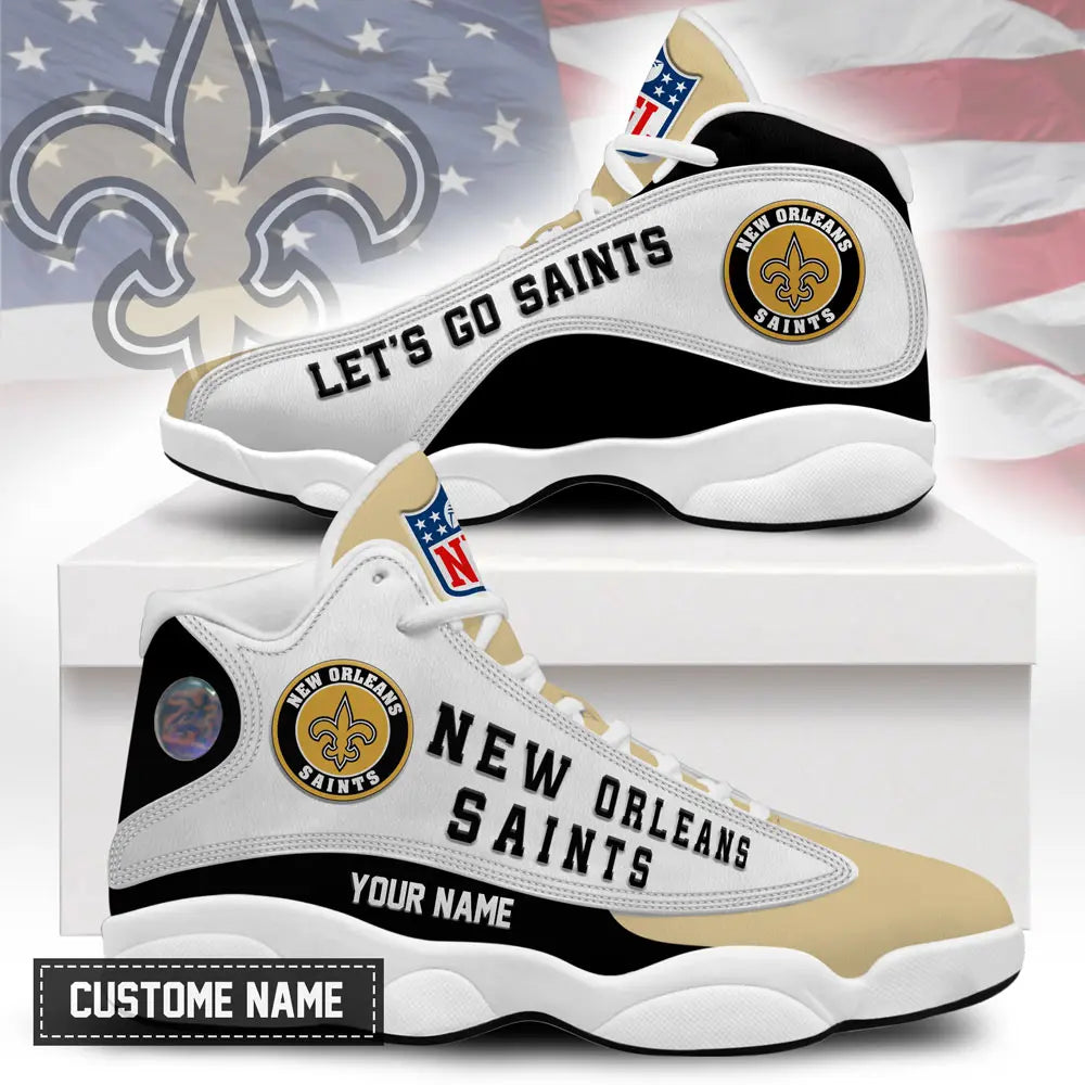 New Orleans Saints | Premium NFL Game Day Air Jordan 13 TD – HuddleStyle.com - Main