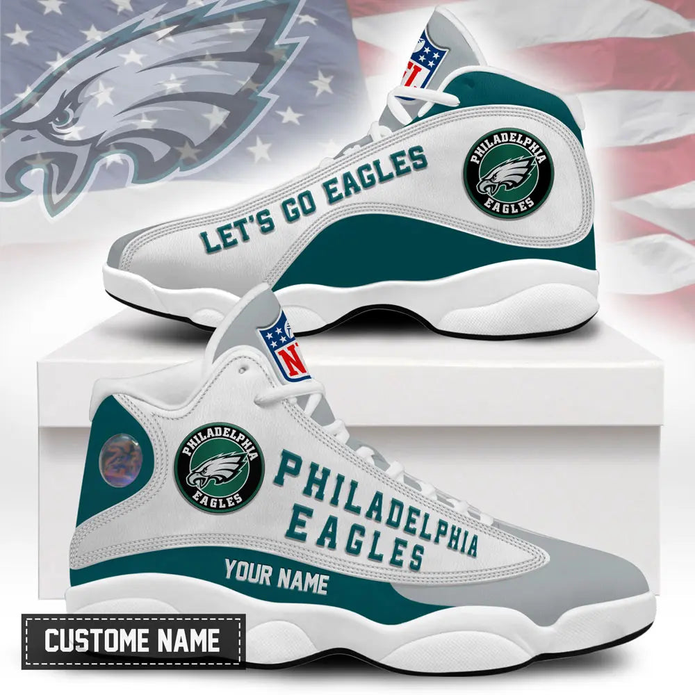 Philadelphia Eagles | Premium NFL Game Day Air Jordan 13 TD – HuddleStyle.com - Main