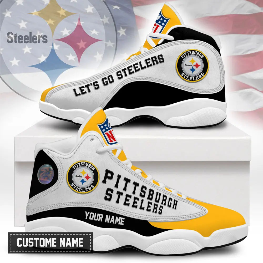 Pittsburgh Steelers | Premium NFL Game Day Air Jordan 13 TD – HuddleStyle.com - Main