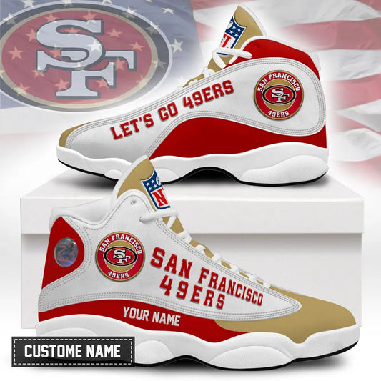 San Francisco 49ers | Premium NFL Game Day Air Jordan 13 TD – HuddleStyle.com - Main