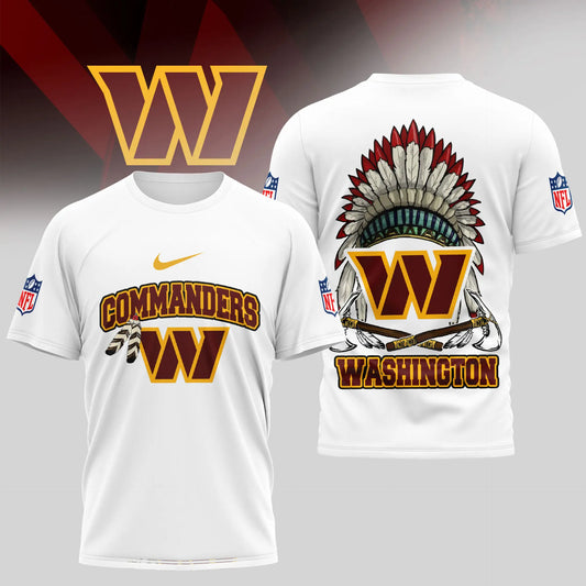 Washington Commanders | Premium Native American Leather 3D Shirt TD – HuddleStyle.com - Main