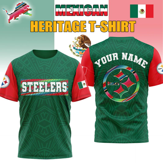 Pittsburgh Steelers | Premium NFL Mexican Heritage Celebration 3D Shirt HI – HuddleStyle.com - Main