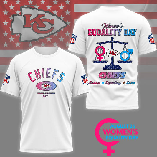 Kansas City Chiefs | Premium Women’s Equality Day 3D Shirt NY – HuddleStyle.com - Main