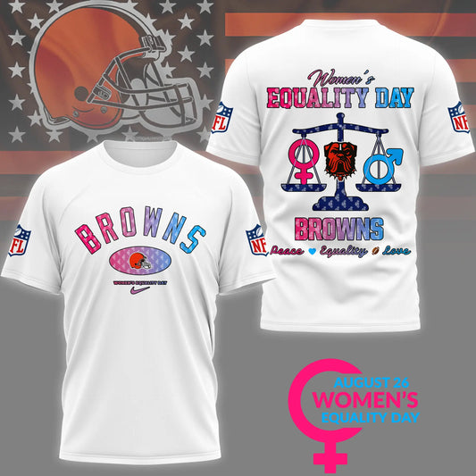 Cleveland Browns | Premium Women’s Equality Day 3D Shirt NY – HuddleStyle.com - Main