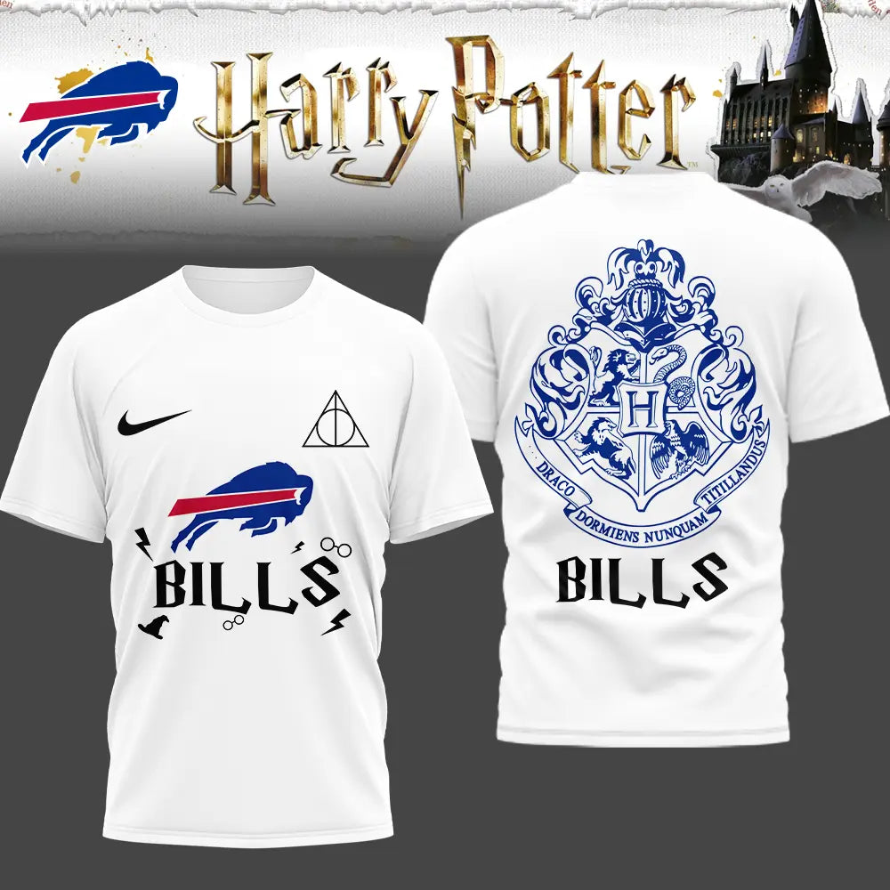Buffalo Bills | Premium NFL x Harry Potter 3D Shirt HI – HuddleStyle.com - Image 2