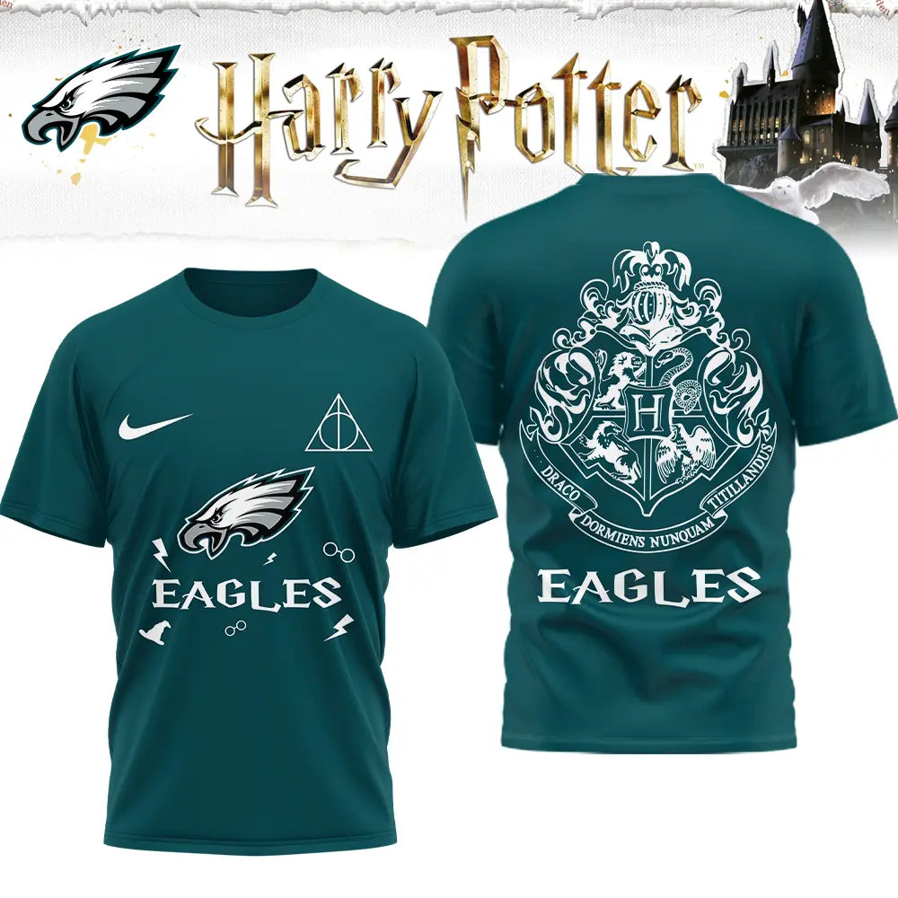 Philadelphia Eagles | Premium NFL x Harry Potter 3D Shirt HI – HuddleStyle.com - Main
