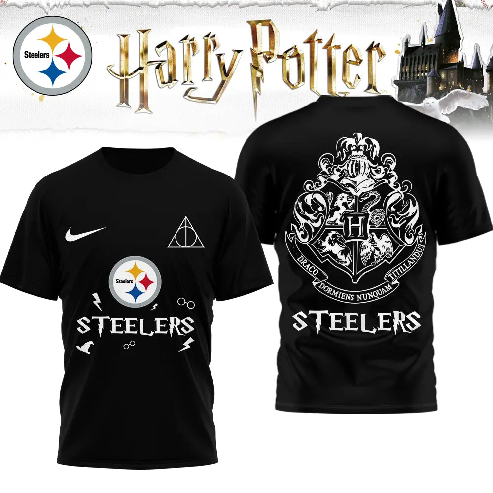 Pittsburgh Steelers | Premium NFL x Harry Potter 3D Shirt HI – HuddleStyle.com - Main